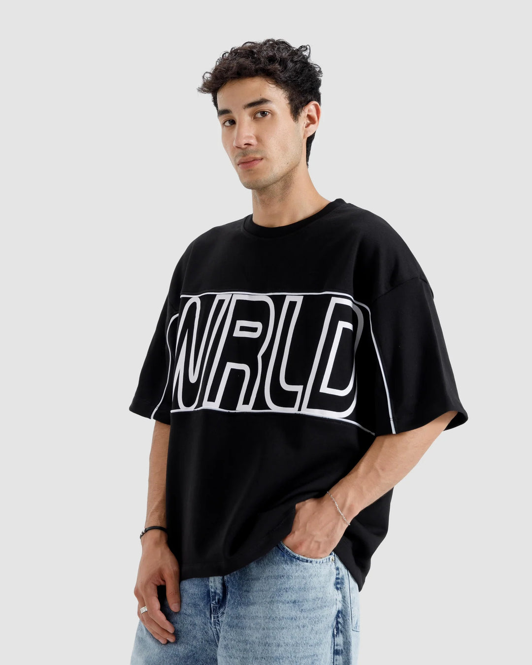 Póló BERSHKA, fekete