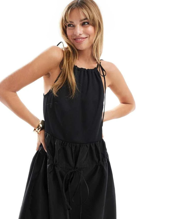 ASOS maxi ruha, fekete