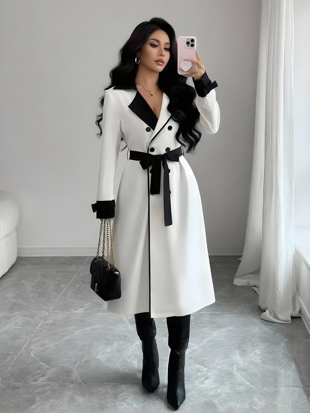 Trench SHEIN, mix culori