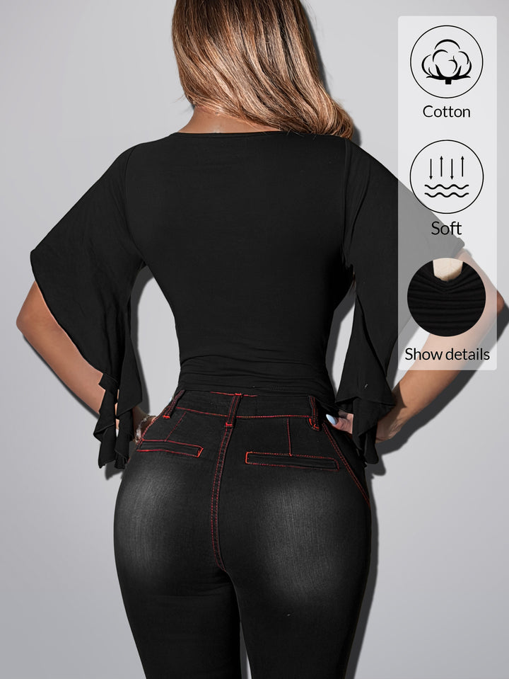 Top SHEIN, negru