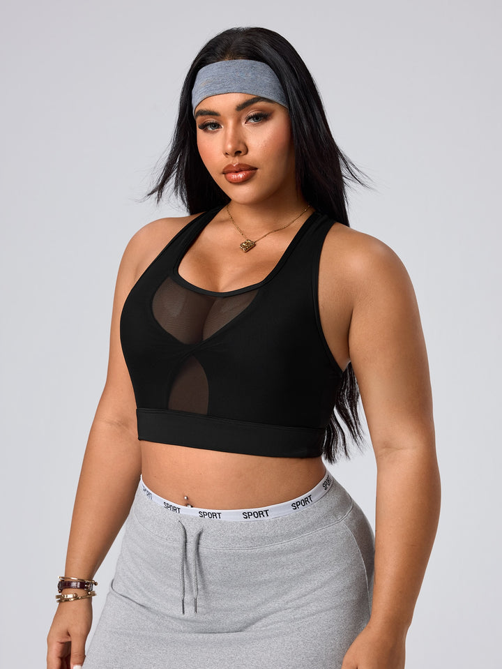 Sutien sport SHEIN, negru