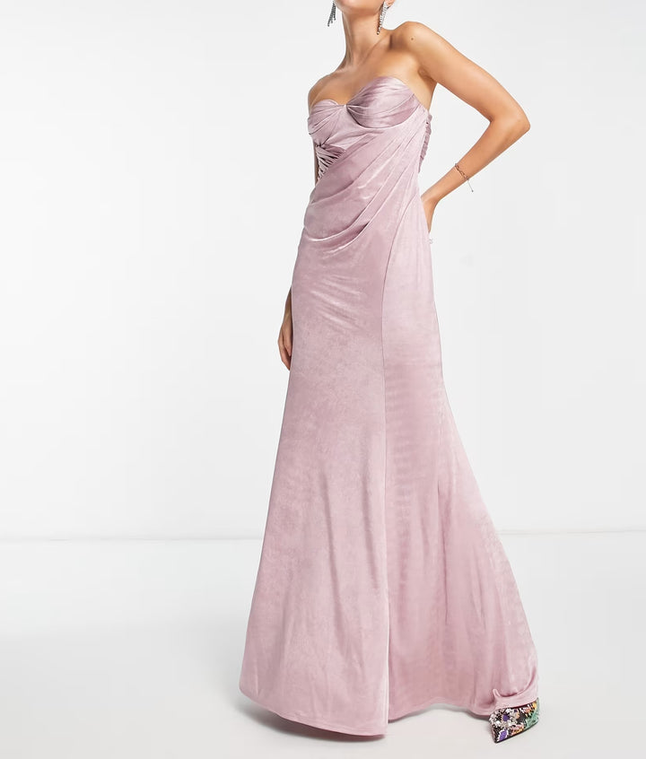 Rochie maxi ASOS, roz
