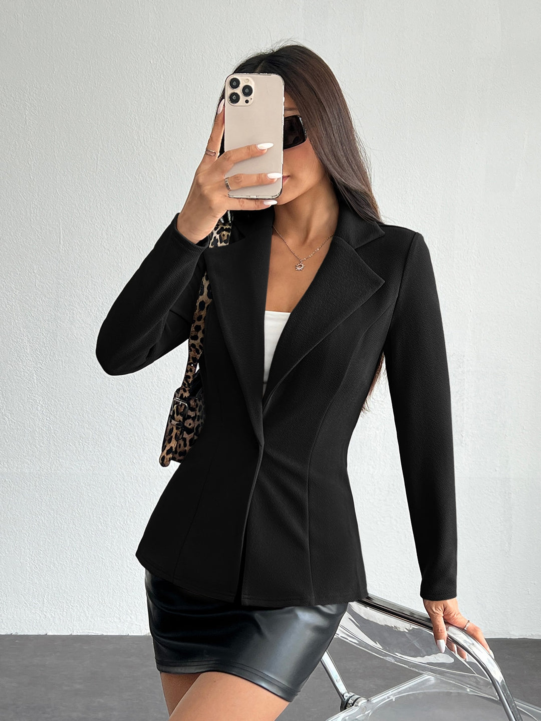 Sacou SHEIN, negru