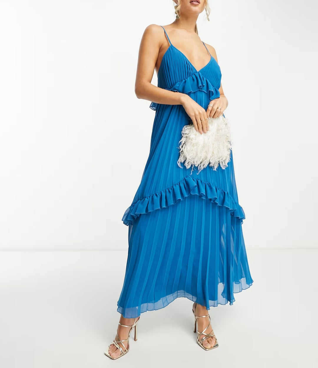 Rochie maxi ASOS, albastru