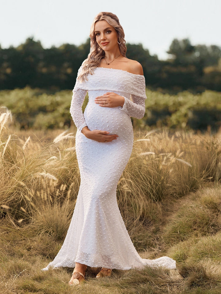 Rochie de maternitate SHEIN, alb