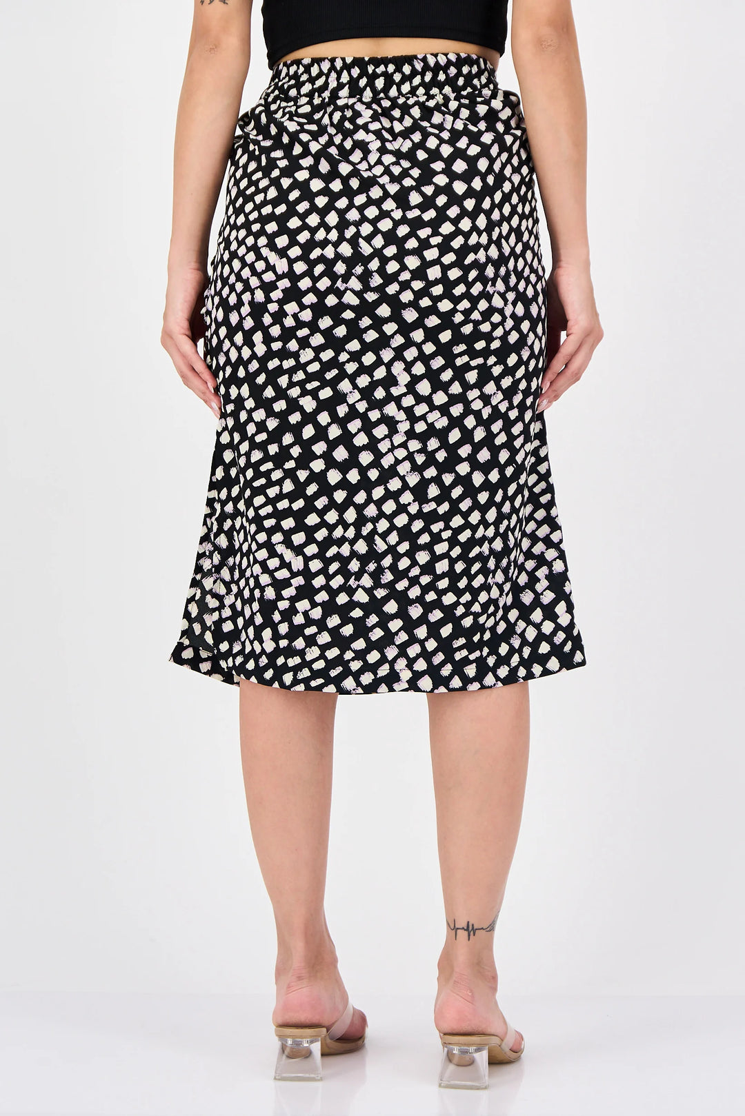 Vero Moda fekete midi szoknya