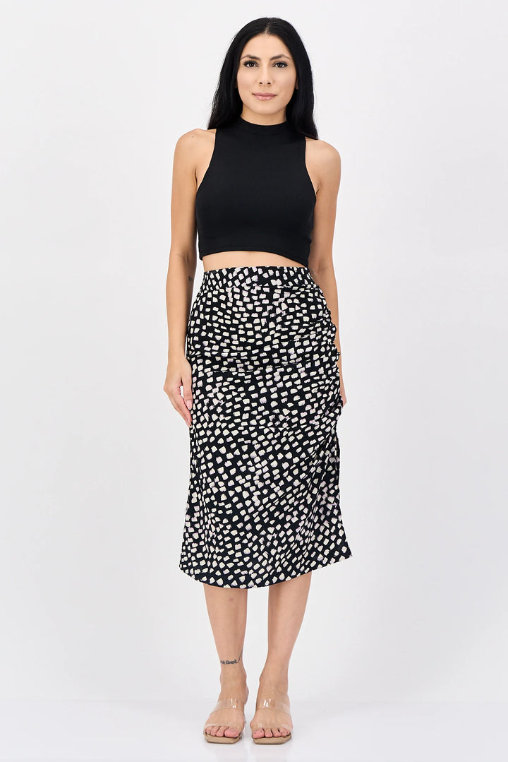 Vero Moda fekete midi szoknya