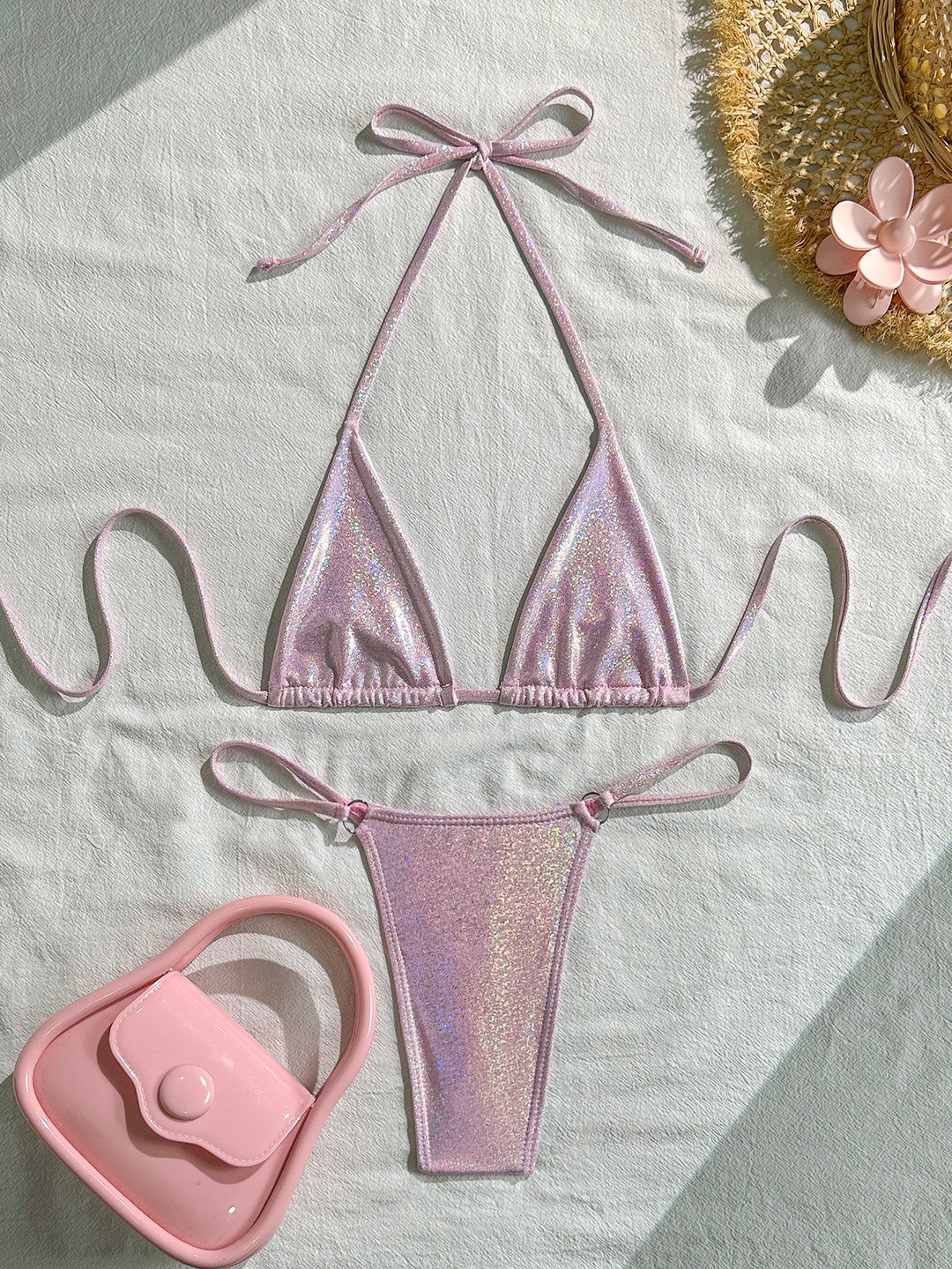 Set bikini SHEIN, roz
