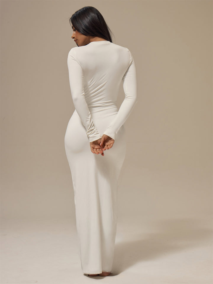 Rochie maxi SHEIN, alb