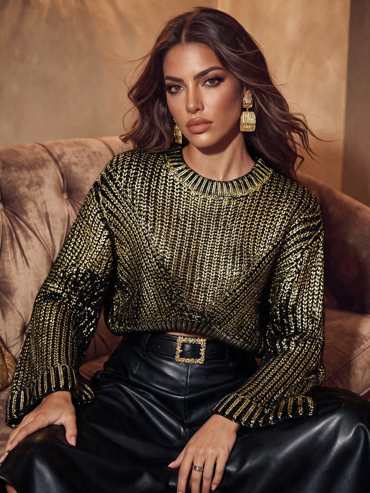 Pulover SHEIN, auriu