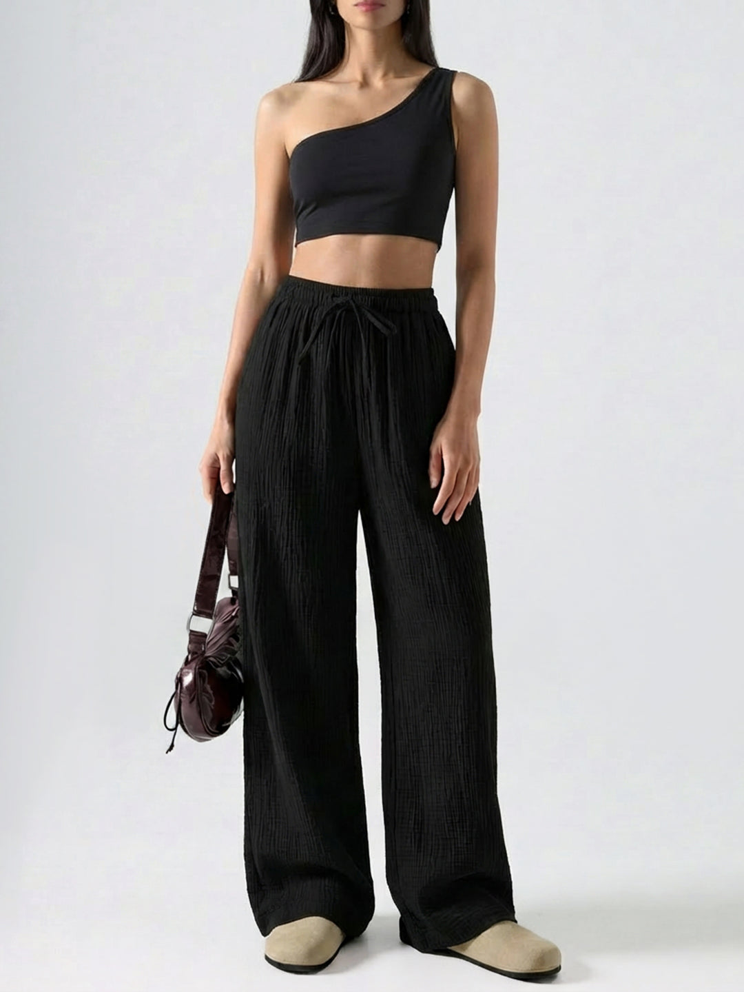 Pantaloni SHEIN, negru