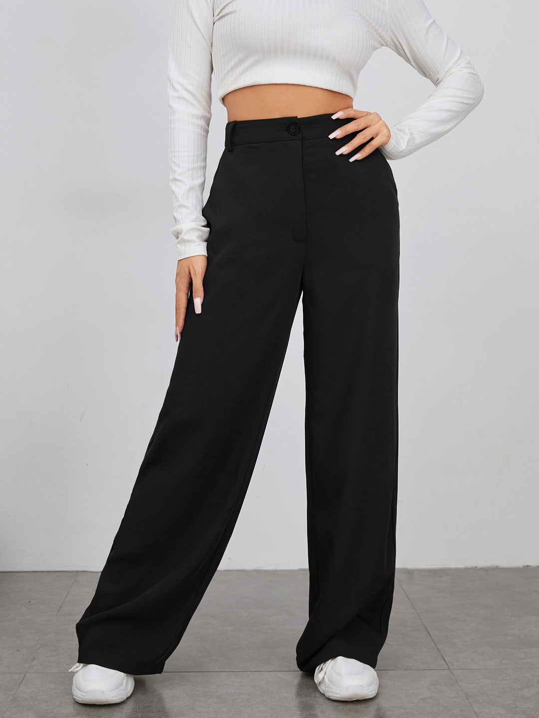 Pantaloni SHEIN, negru