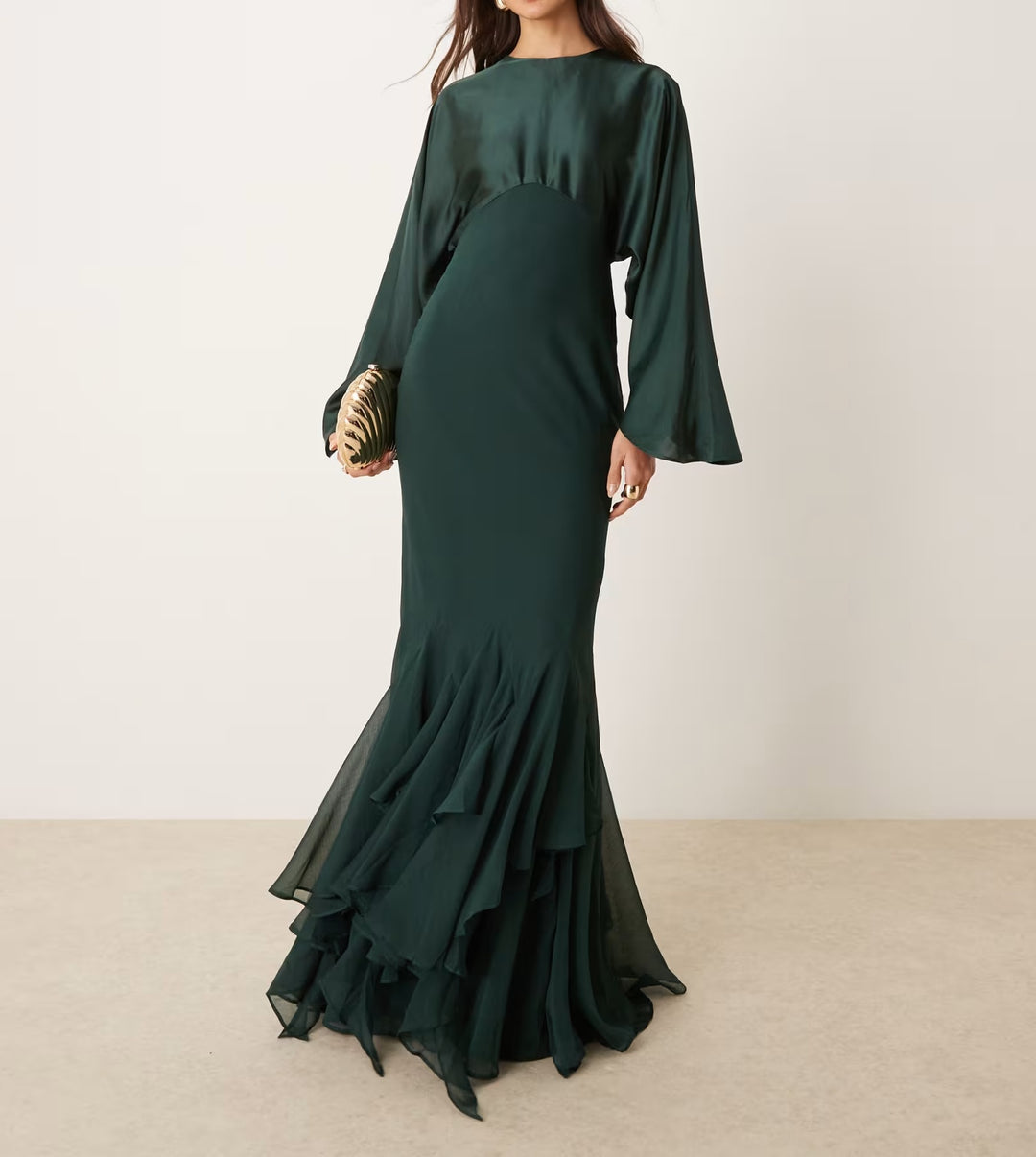 Asos maxi ruha, zöld
