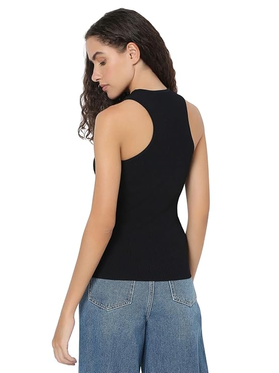 VERO MODA trikó, fekete