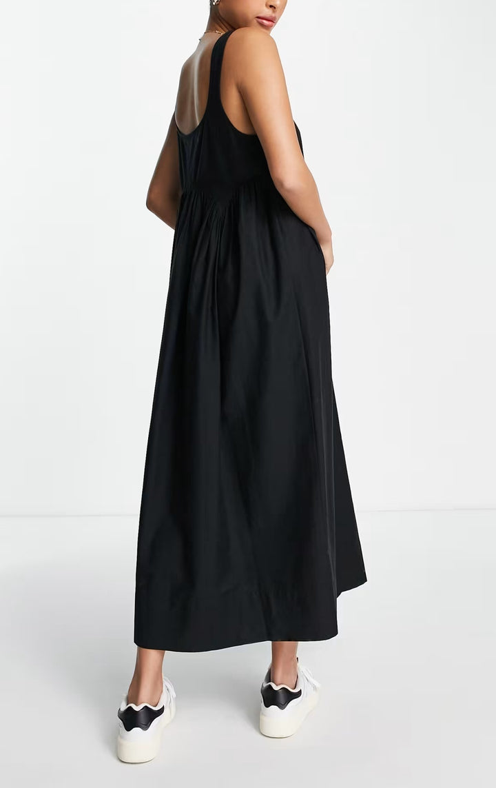 ASOS fekete midi ruha