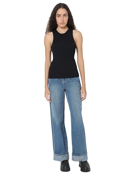 VERO MODA trikó, fekete
