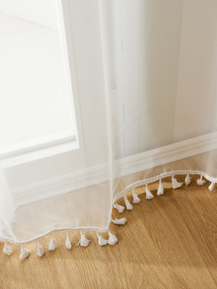 SINSAY curtain, white