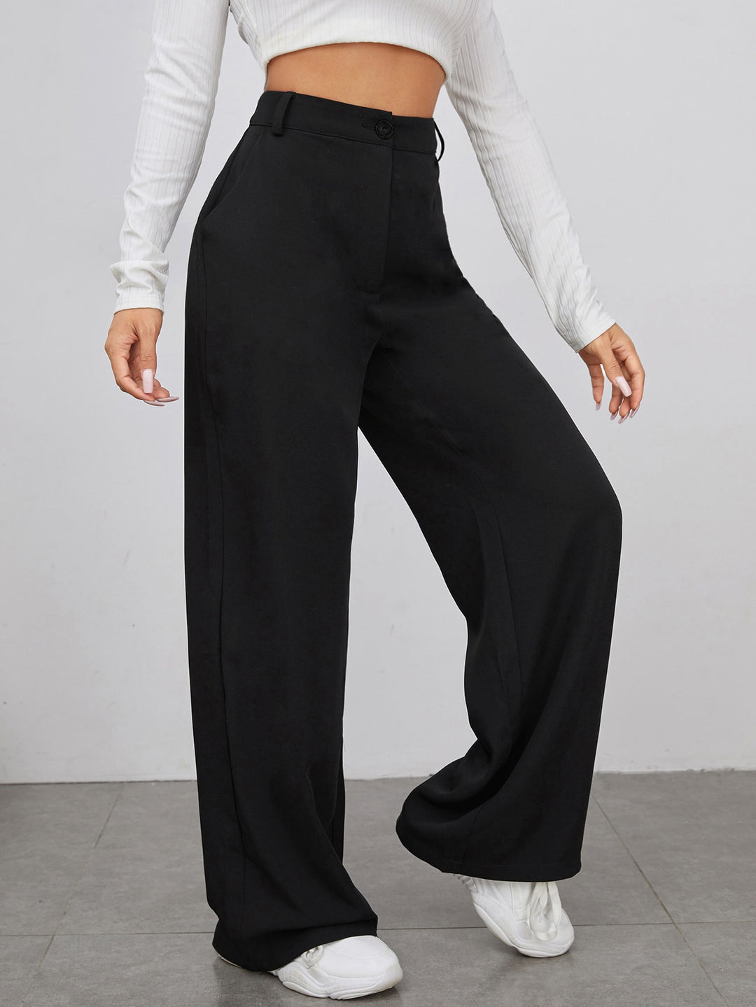Pantaloni SHEIN, negru