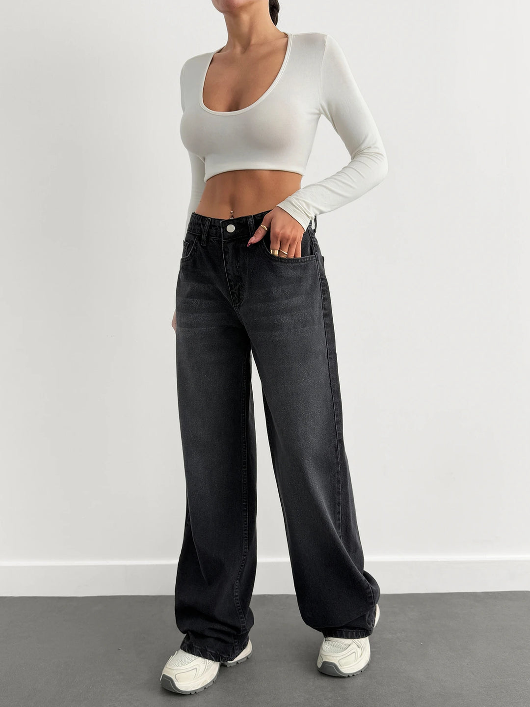 Jeans SHEIN, negru