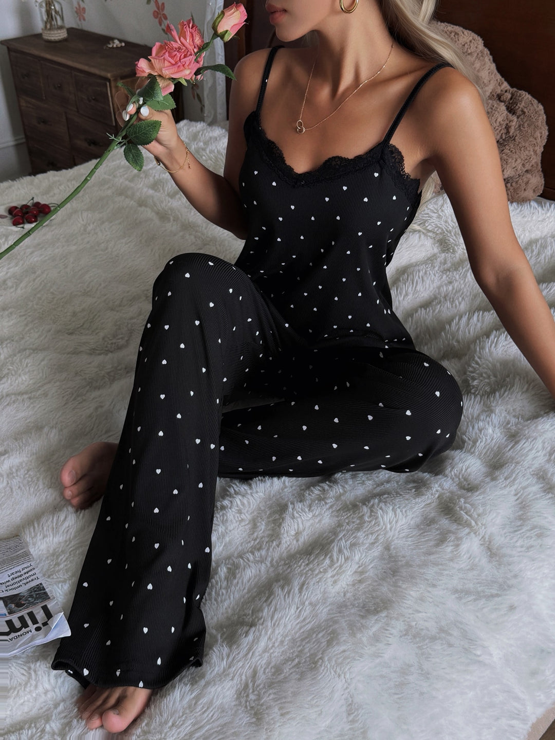 Pijama SHEIN, negru