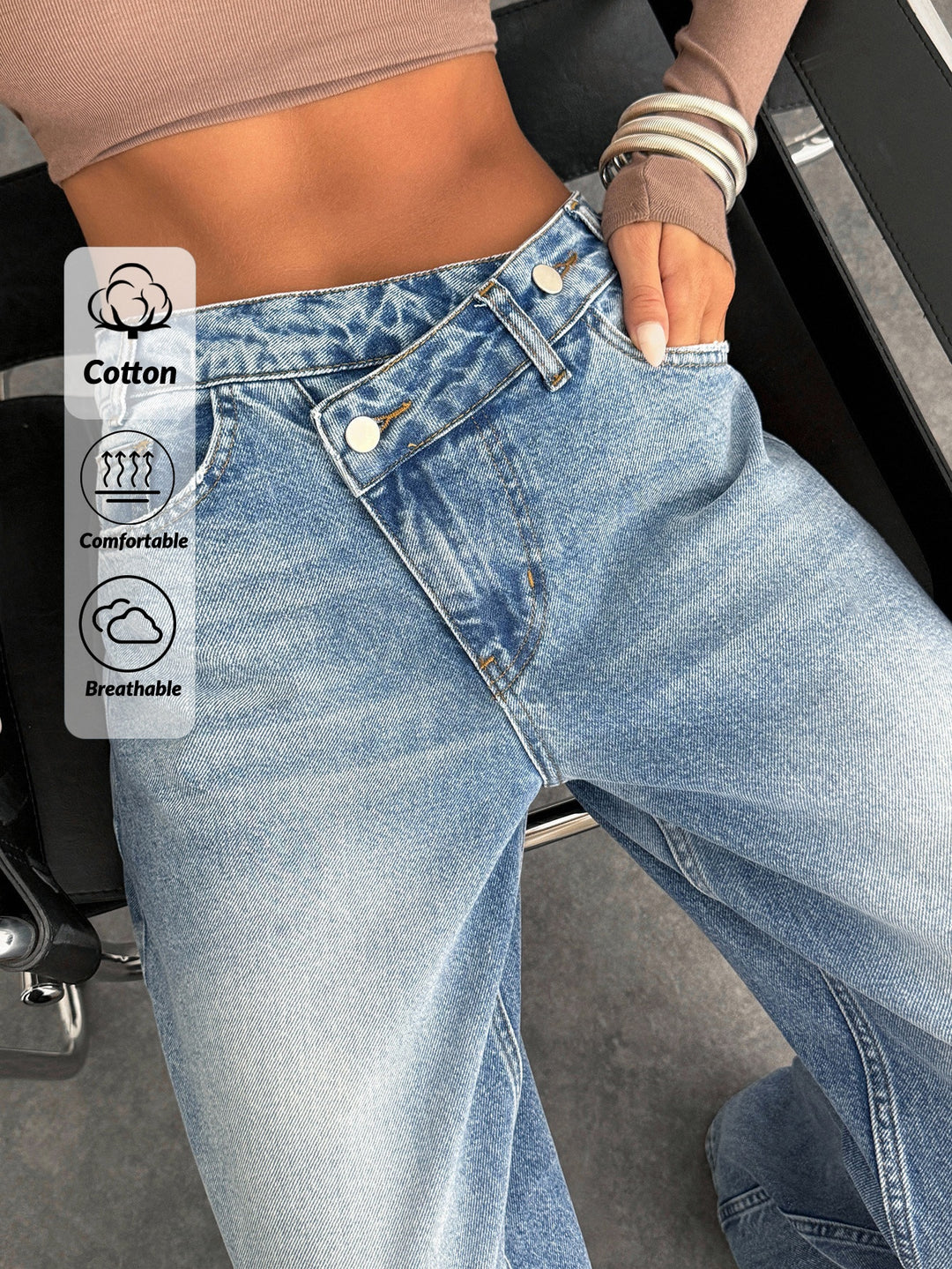 Jeans SHEIN, albastru