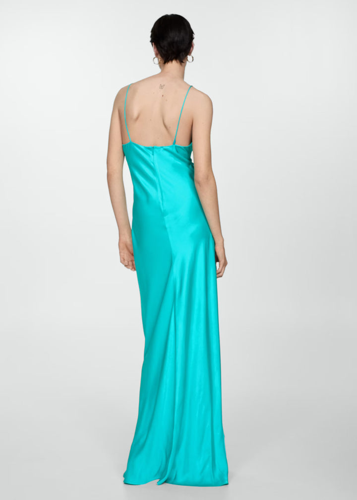 Rochie maxi MANGO, turcoaz