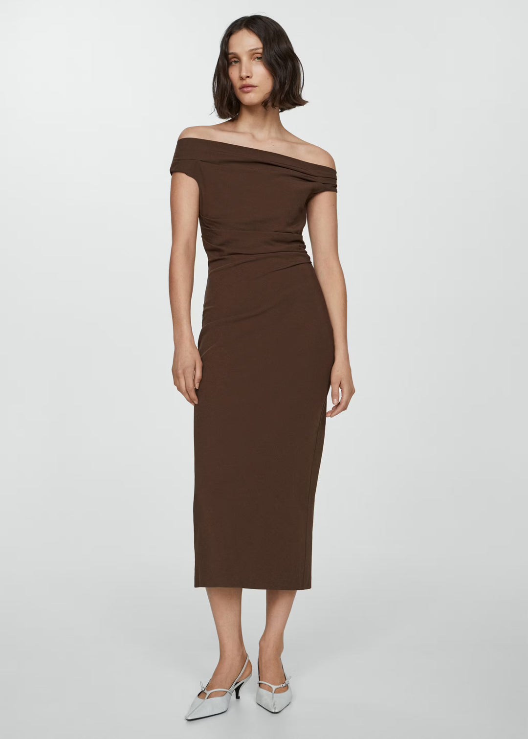 Rochie maxi MANGO, maro