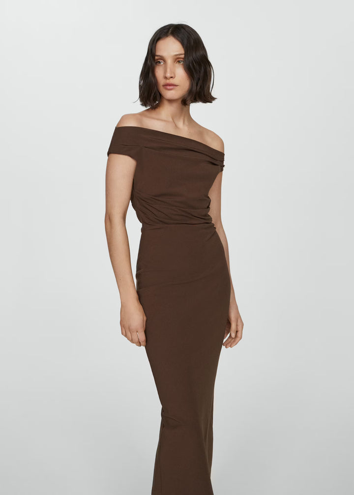 Rochie maxi MANGO, maro
