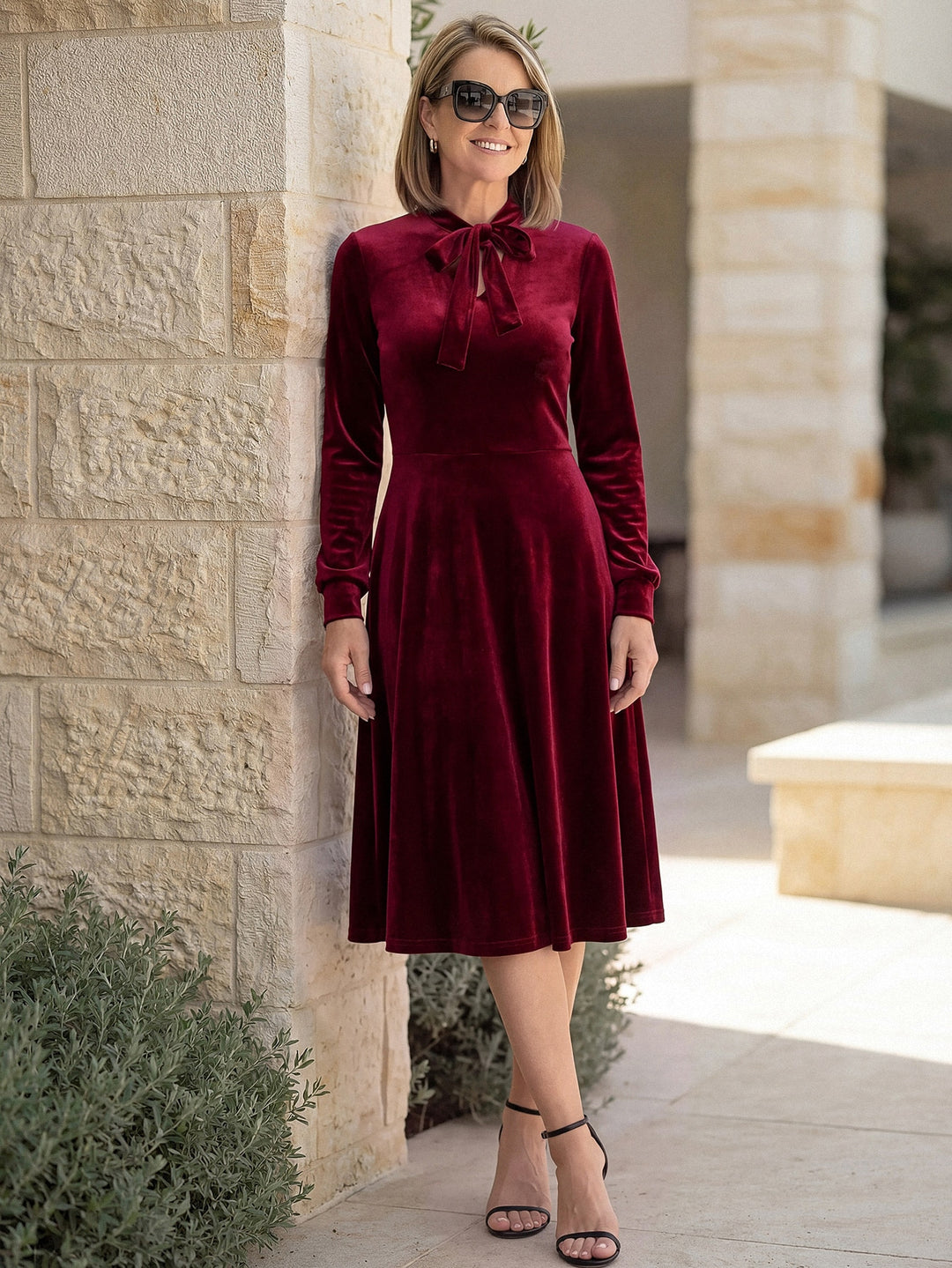 Rochie midi SHEIN, roșu