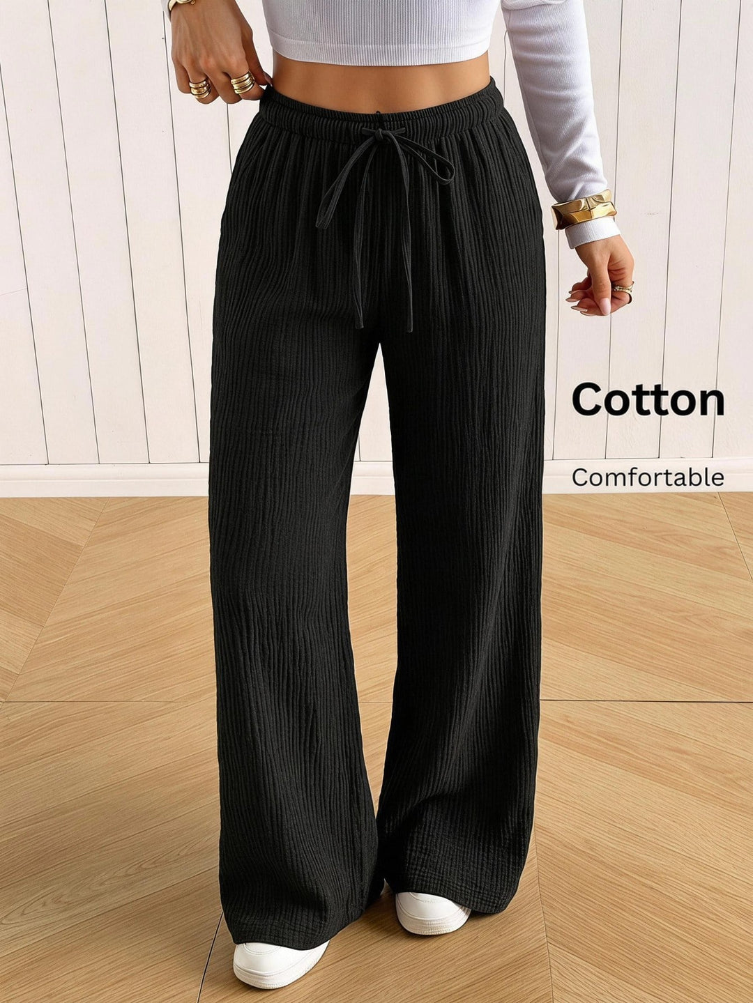 Pantaloni SHEIN, negru