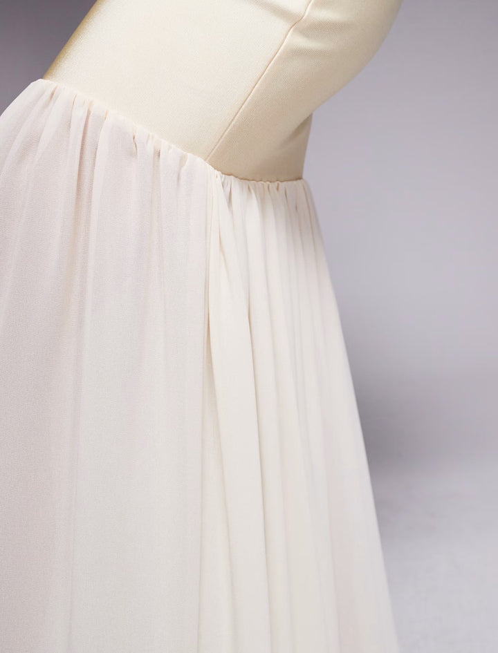 ASOS bézs maxi szoknya