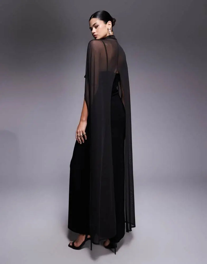 Rochie maxi ASOS, negru