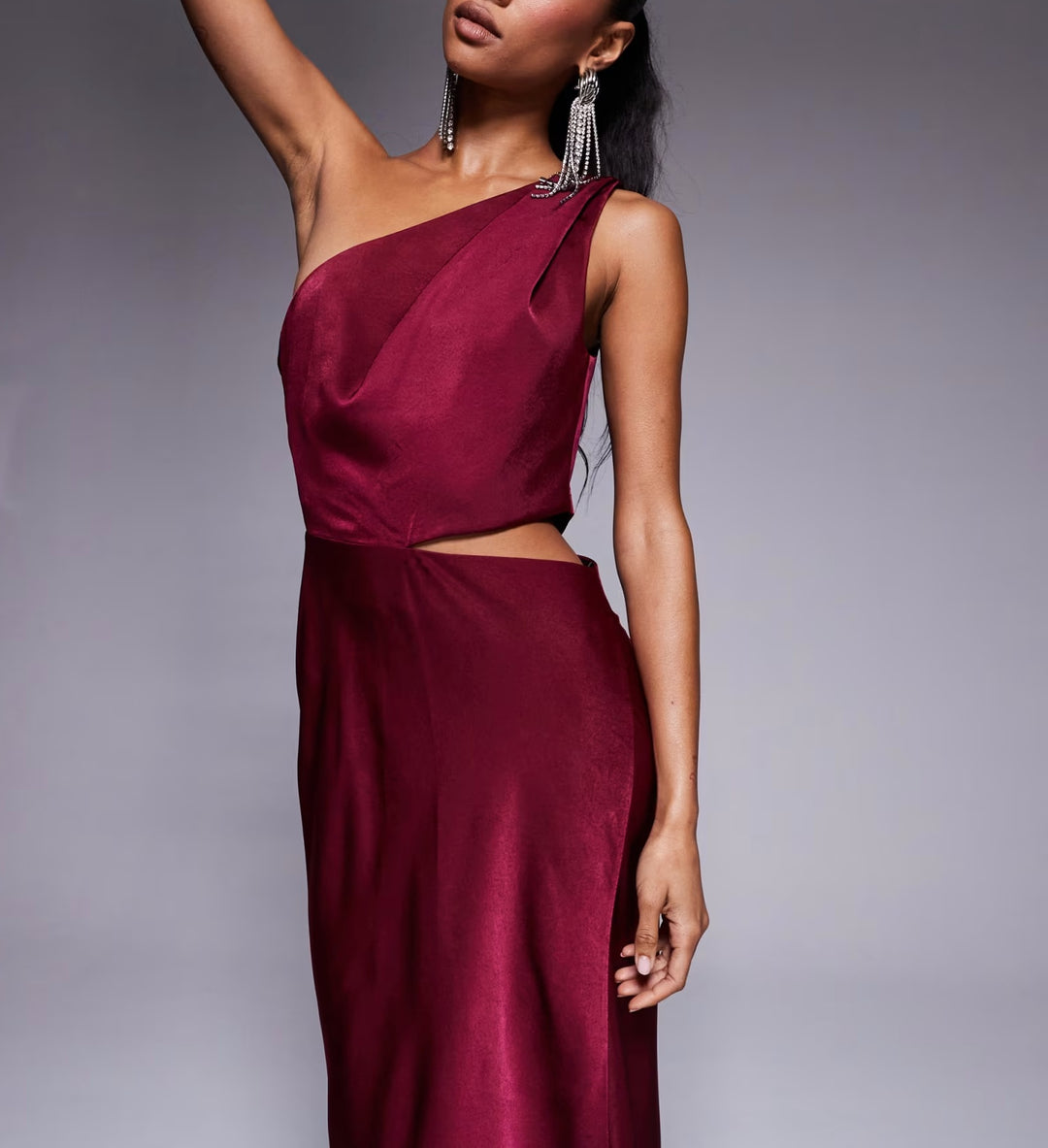 Rochie maxi ASOS, vișiniu