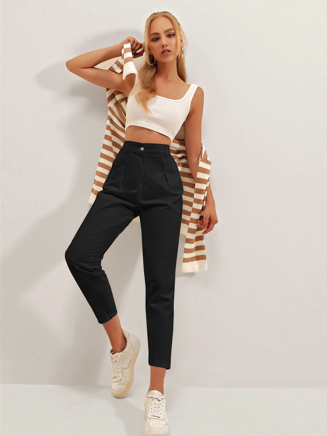 Pantaloni SHEIN, negru