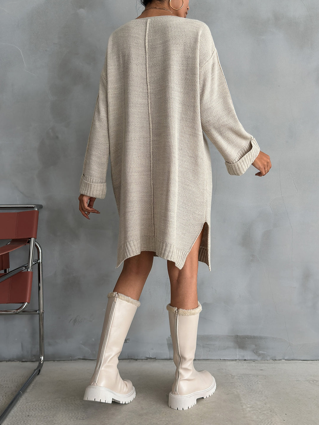 Rochie mini SHEIN, bej