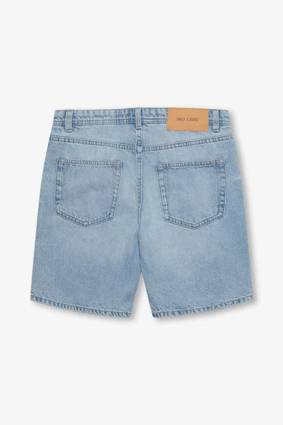 Pantaloni scurți de blugi ONLY&SONS, albastru