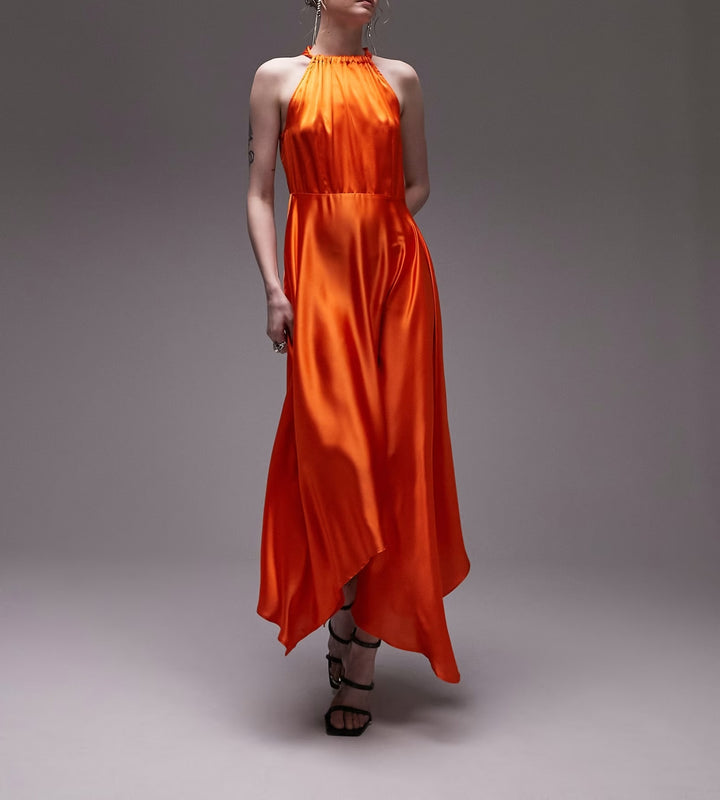 Rochie maxi Asos, portocaliu