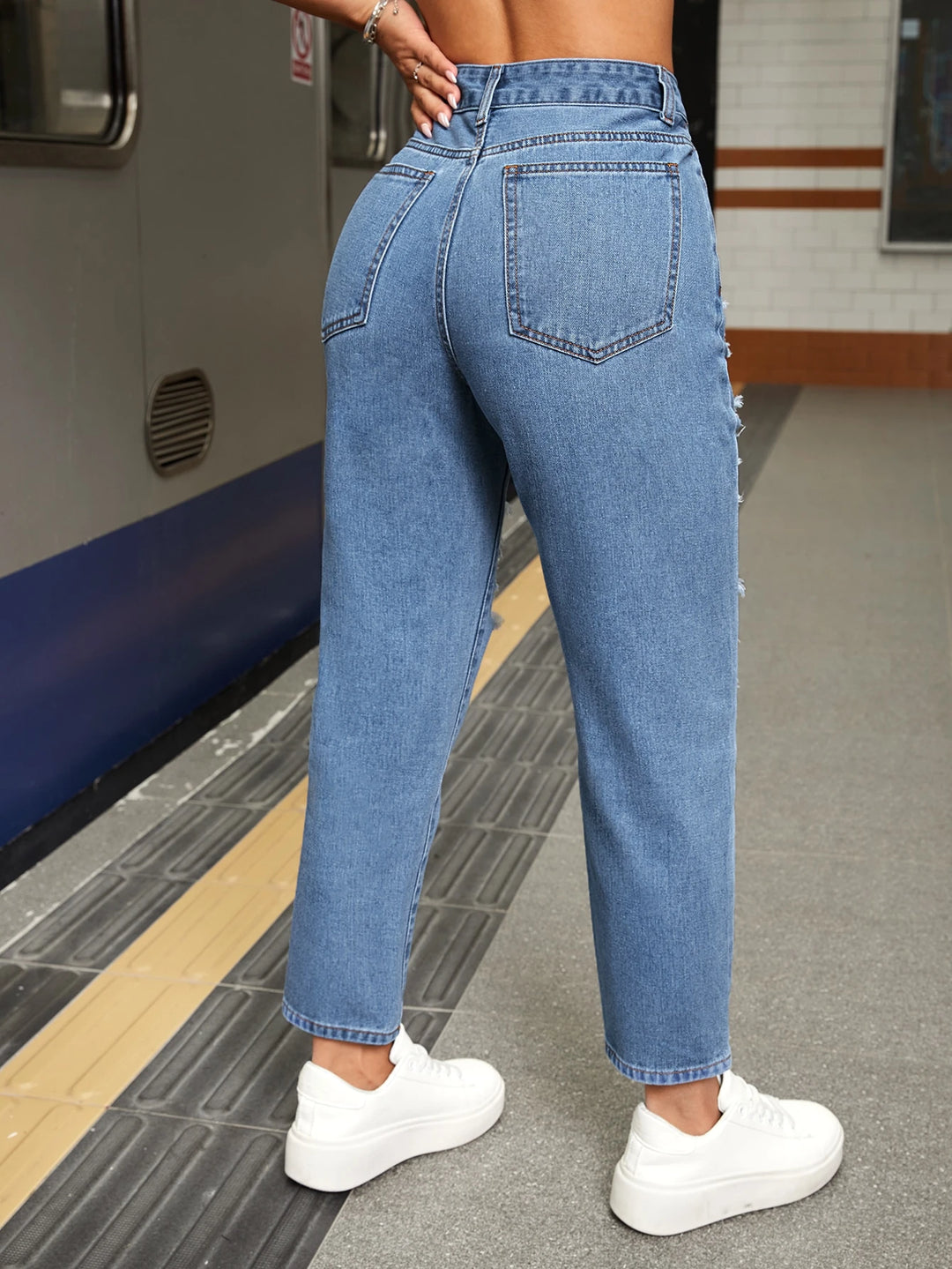 Jeans SHEIN, albastru