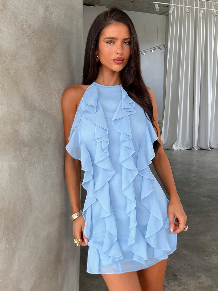 Rochie scurtă SHEIN, albastru