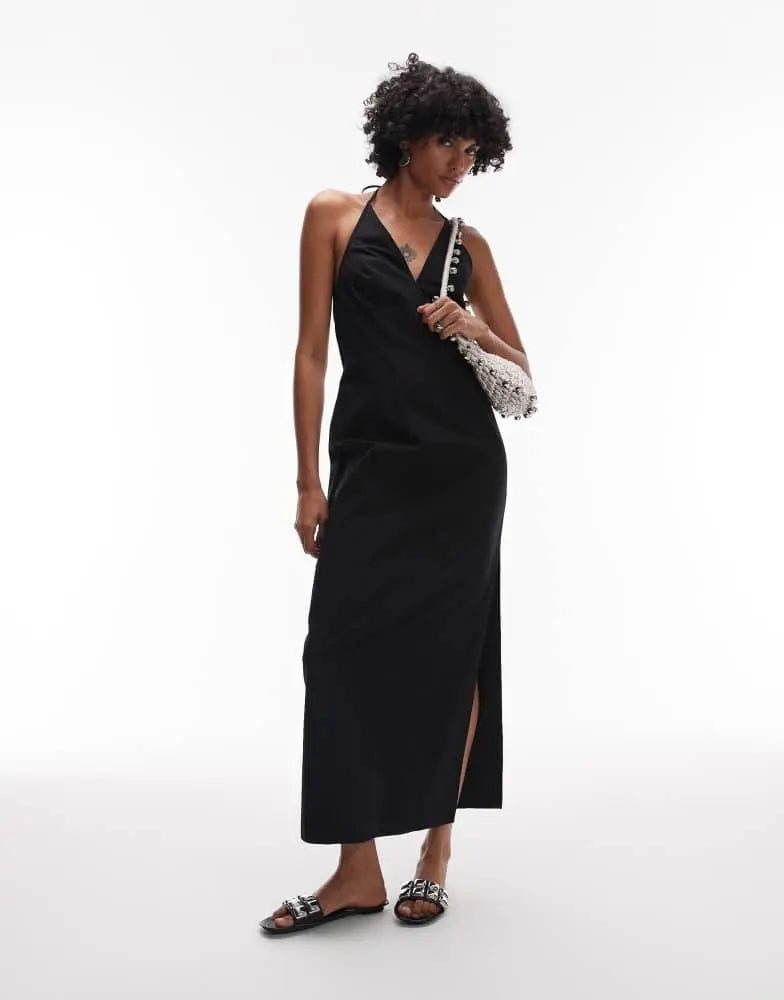 Rochie maxi TOPSHOP, negru