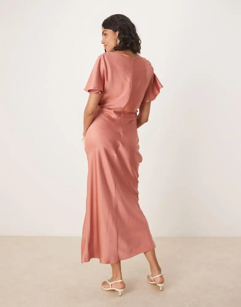 Rochie maxi ASOS, portocaliu