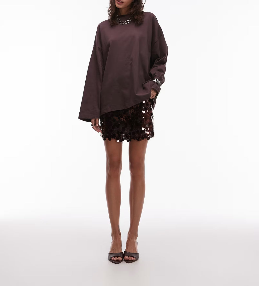 Asos miniszoknya, barna