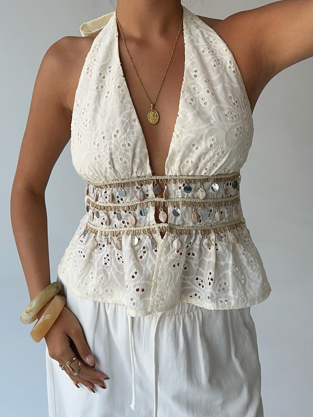 Top SHEIN, portocaliu