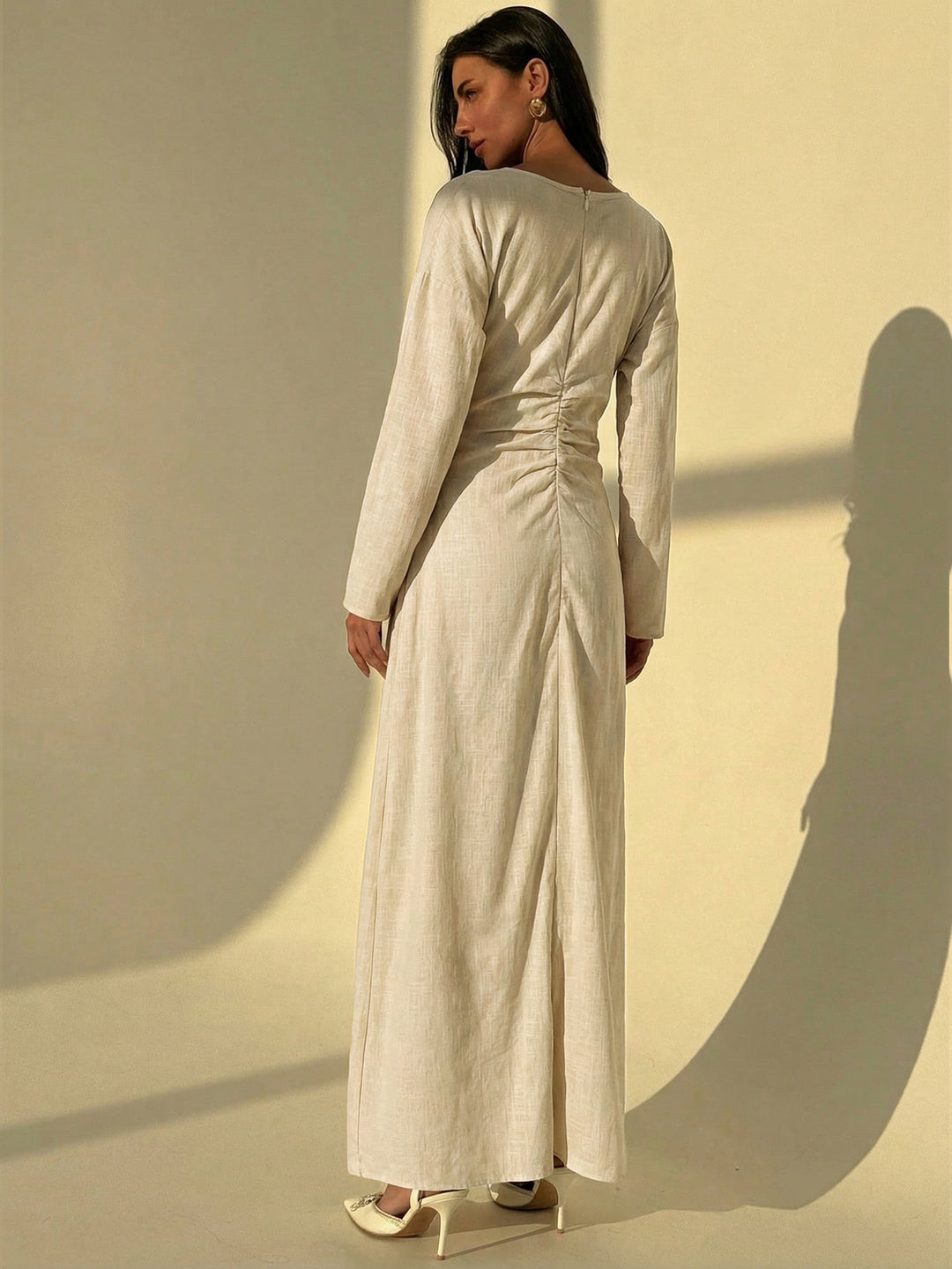 Rochie maxi SHEIN, portocaliu