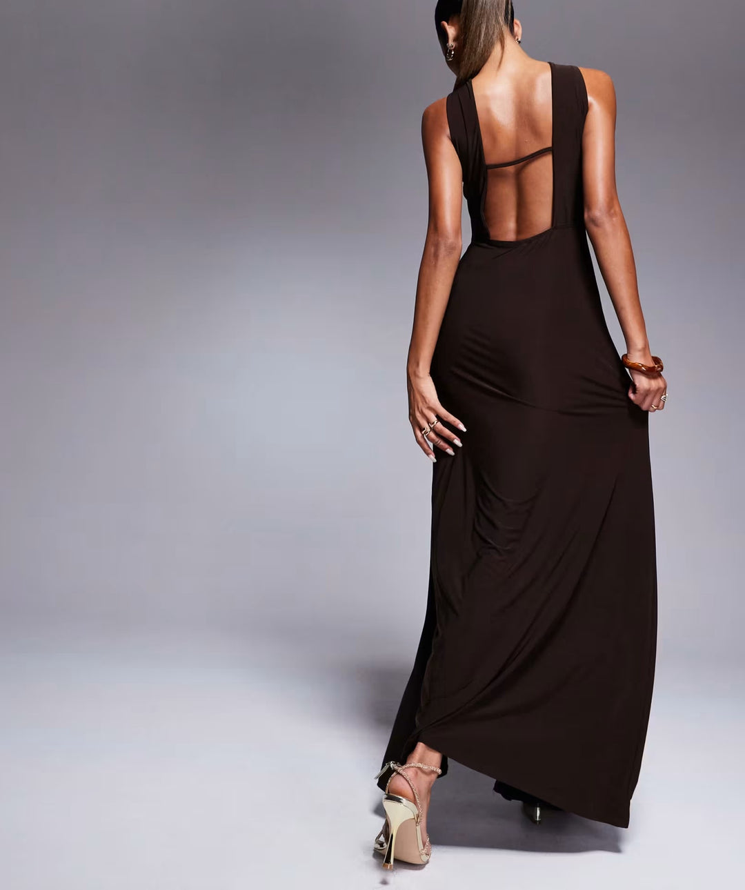 Rochie maxi ASOS, maro