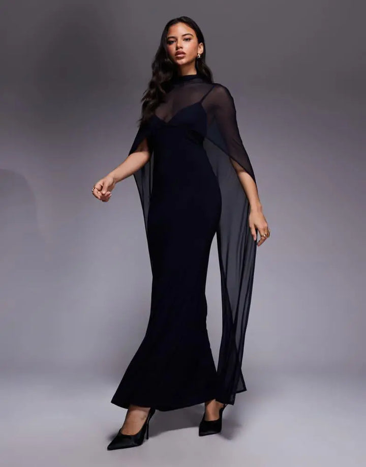 Rochie maxi ASOS, albastru