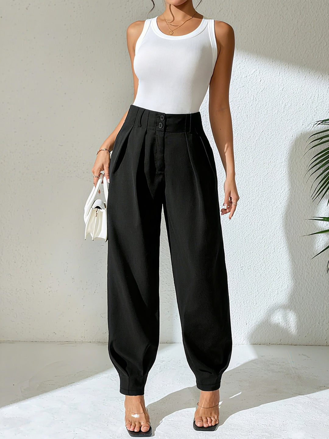 Pantaloni SHEIN, negru