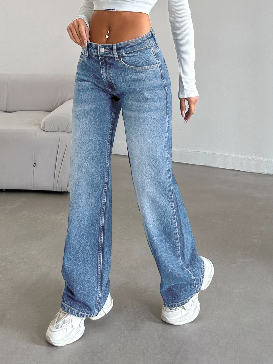 Jeans SHEIN, albastru