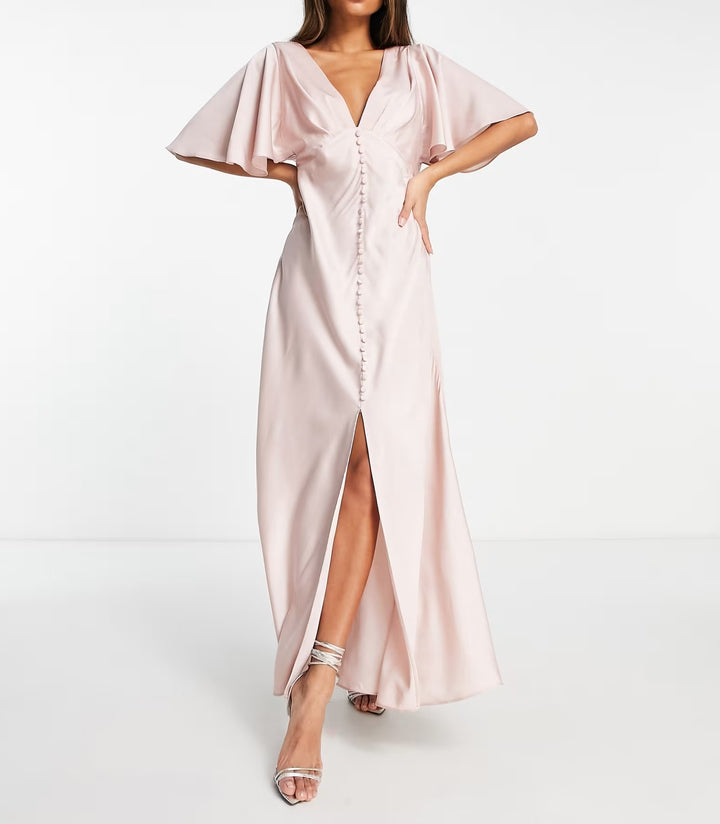 Rochie maxi ASOS, roz
