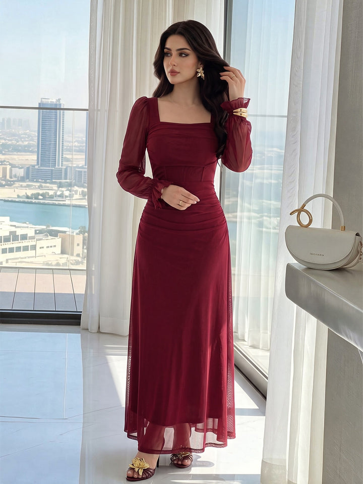 Rochie maxi SHEIN, vișiniu